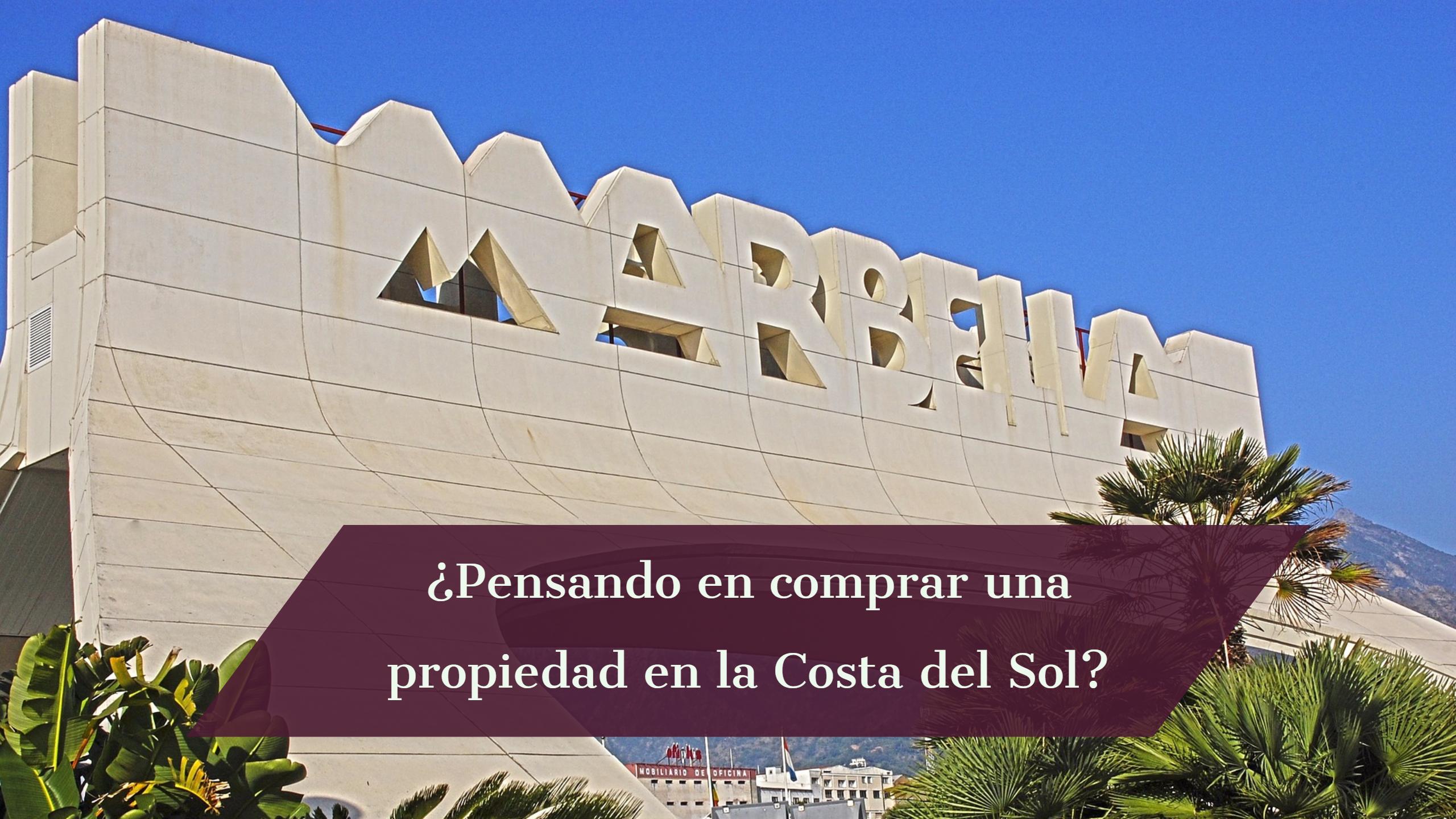 Comprar una propiedad en la Costa del Sol