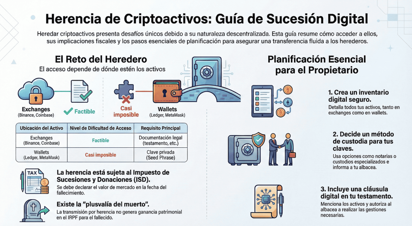 Cómo heredar criptomonedas y activos digitales | Navas & Cusi Abogados
